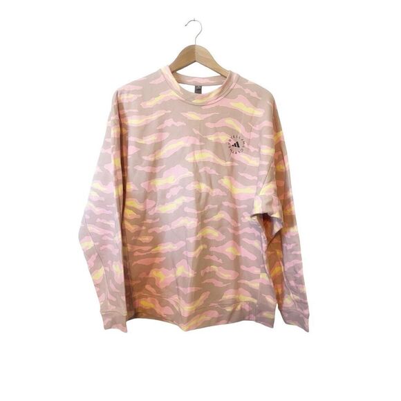 Adidas by Stella McCartney TrueCasuals Zebra Printed Crewneck Sweatshirt Medium - Picture 2 of 8